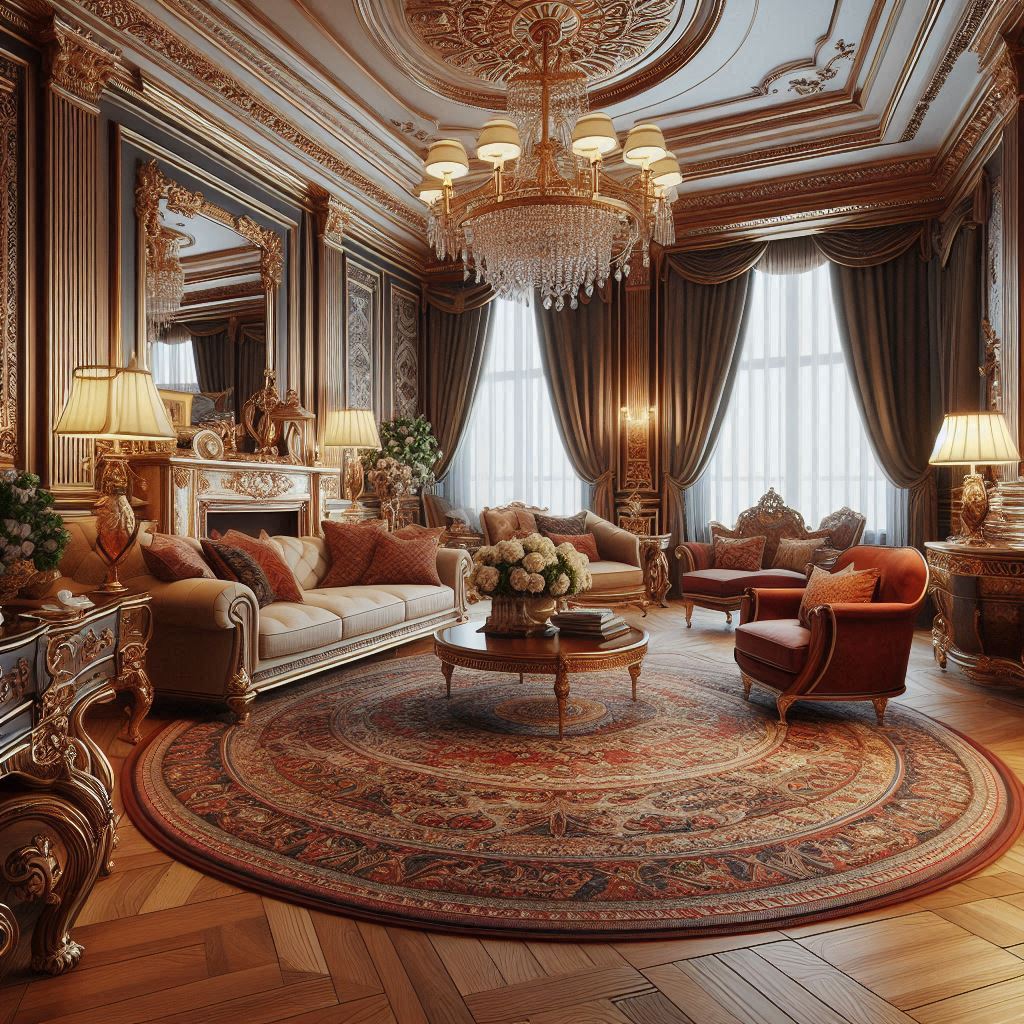 Interior Design Classic Contemporary. Rich Jewel Tones color palette