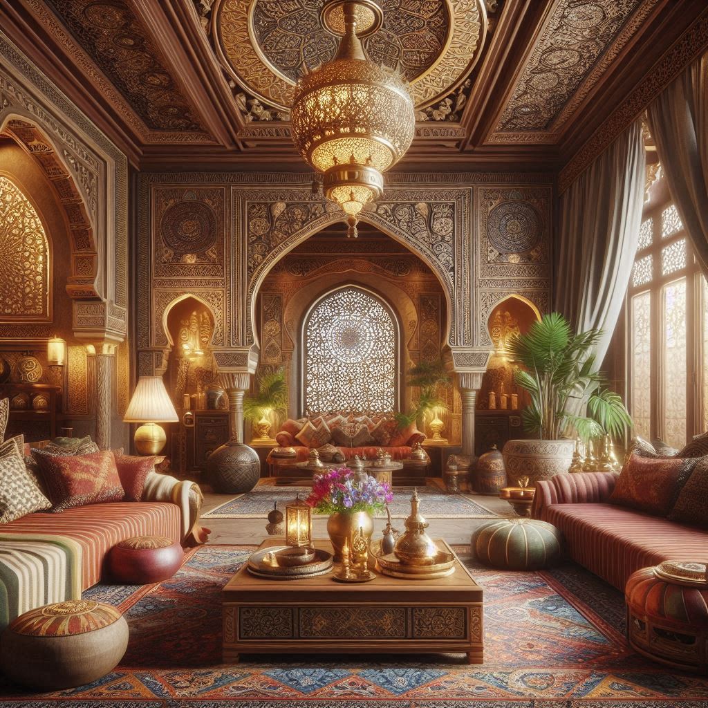 Middle Eastern Interior Design. Rich Colors