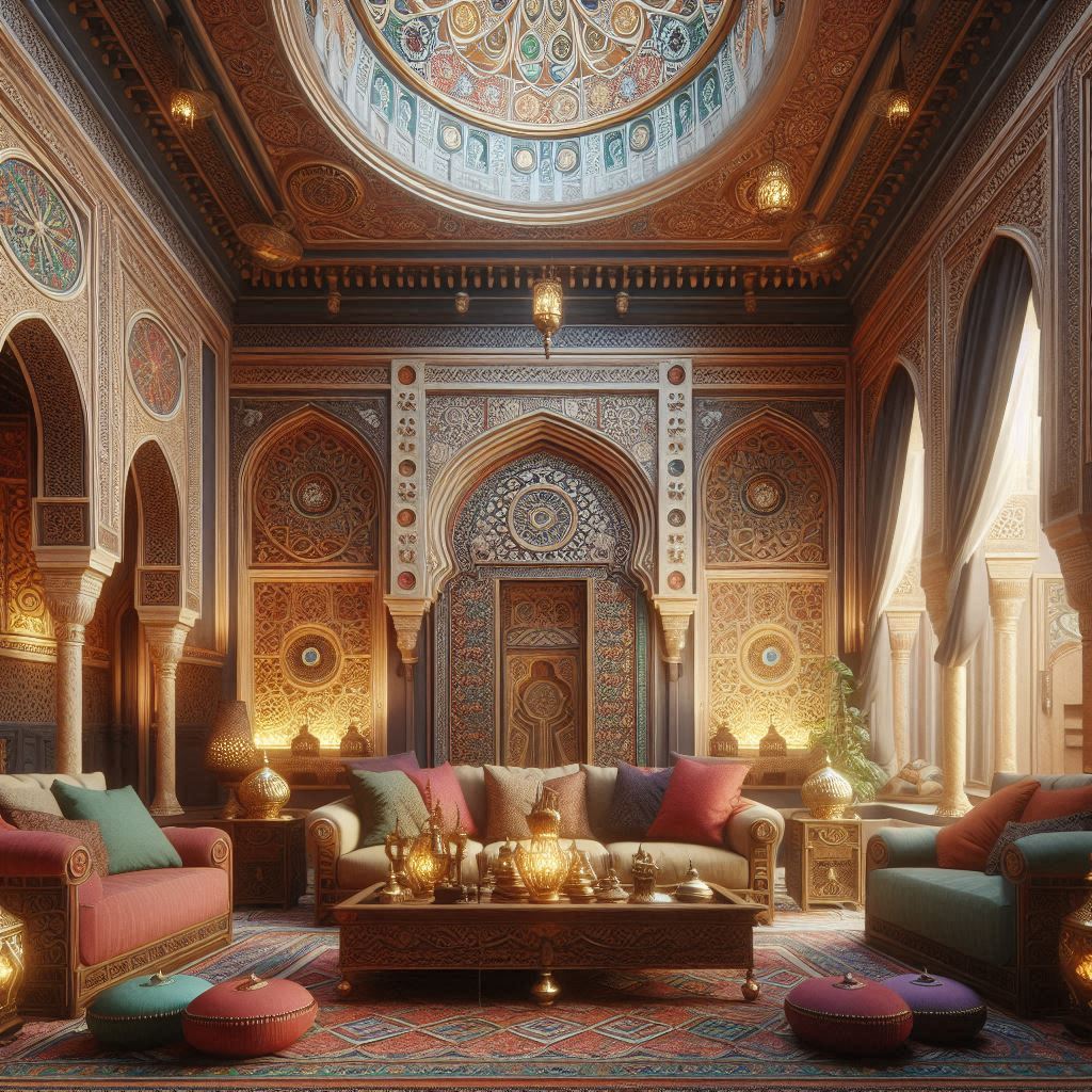 Middle Eastern Interior Design. Rich Colors