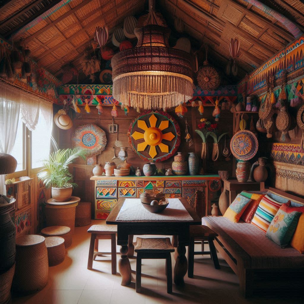 Filipino Interior Design. Bright Colors. Natural Materials