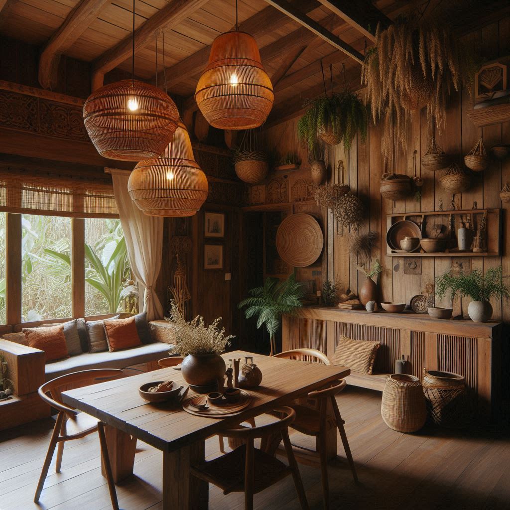 Filipino Interior Design. Natural Materials