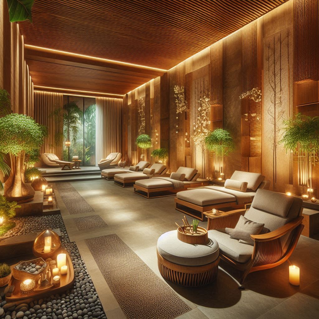 Spa Interior Design Ideas with Cozy Lighting