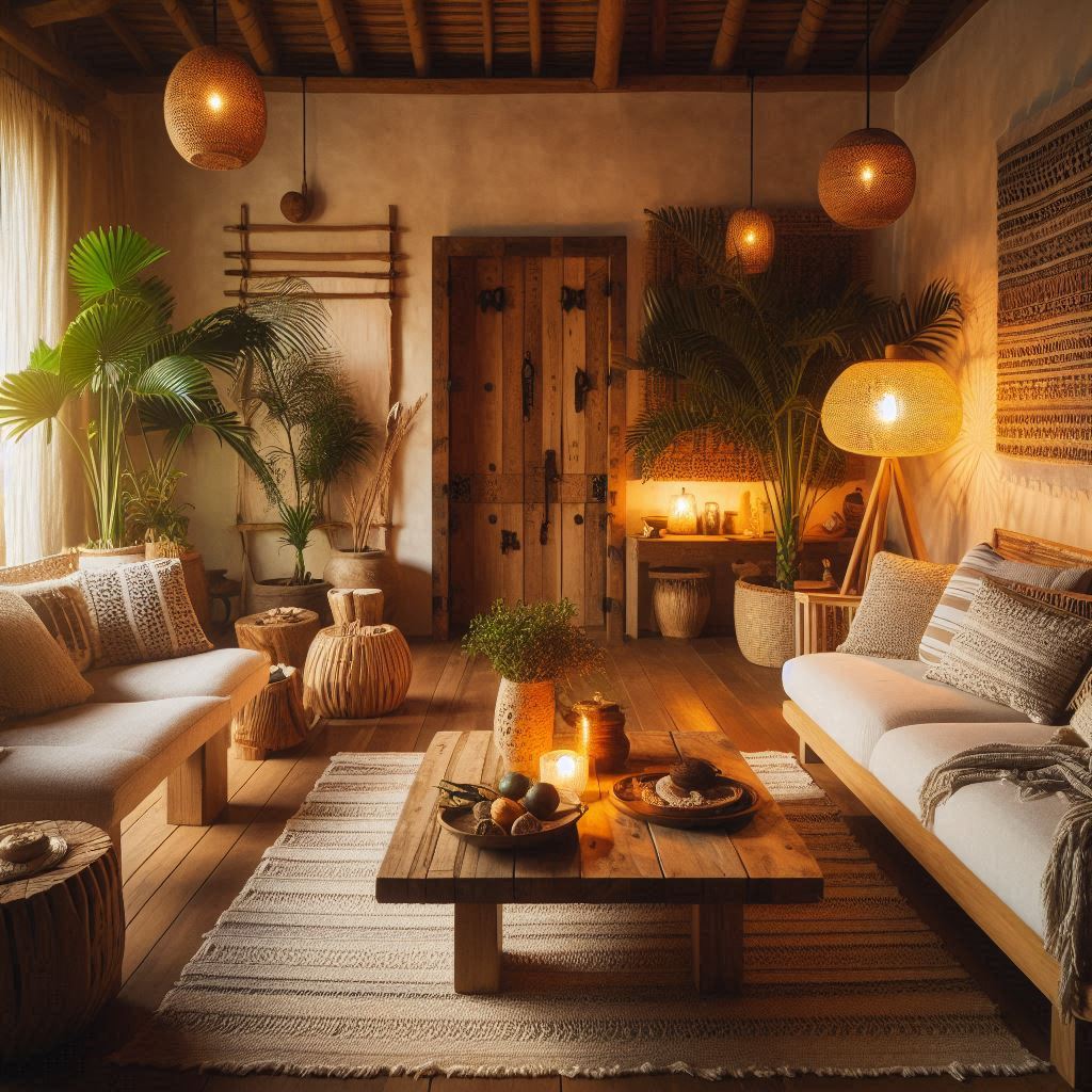 Tulum Style Interior Design. Furniture.