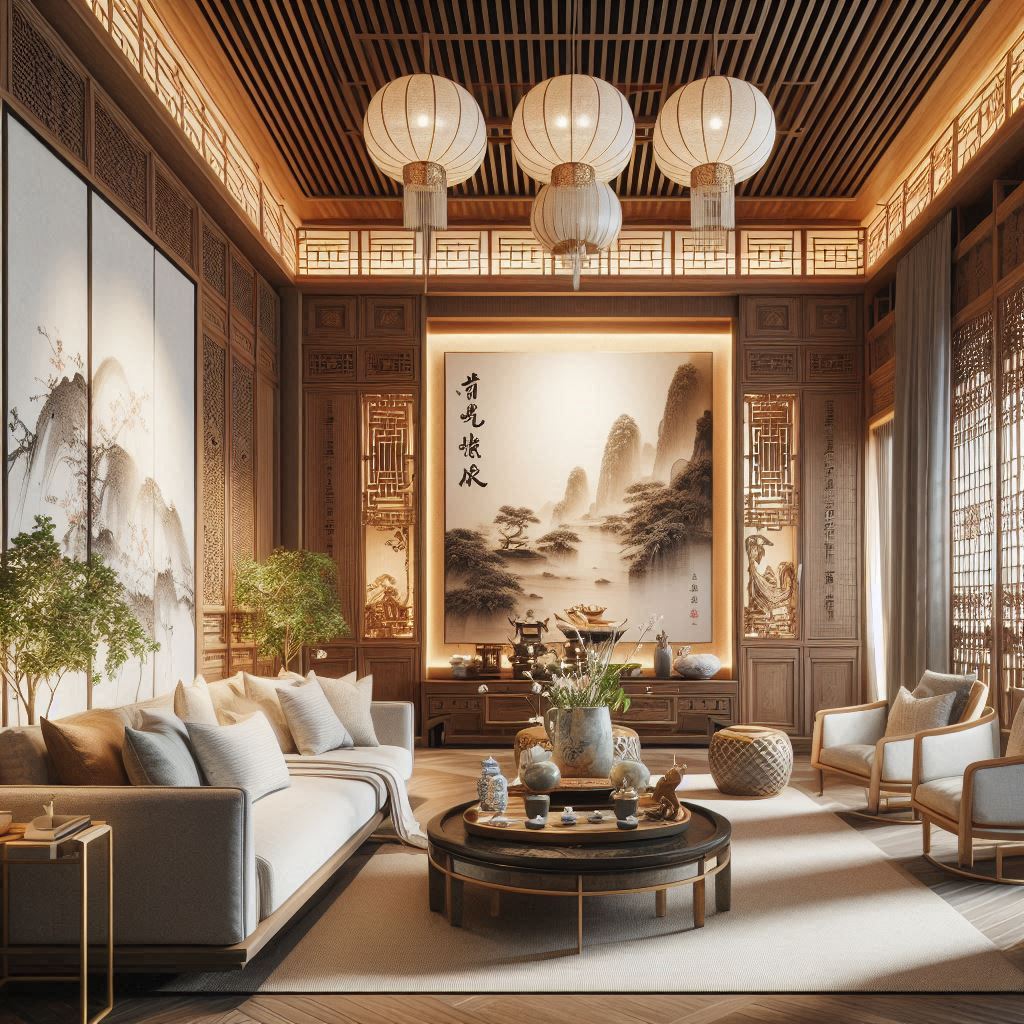 Chinese Contemporary Interior Design. Modern Zen