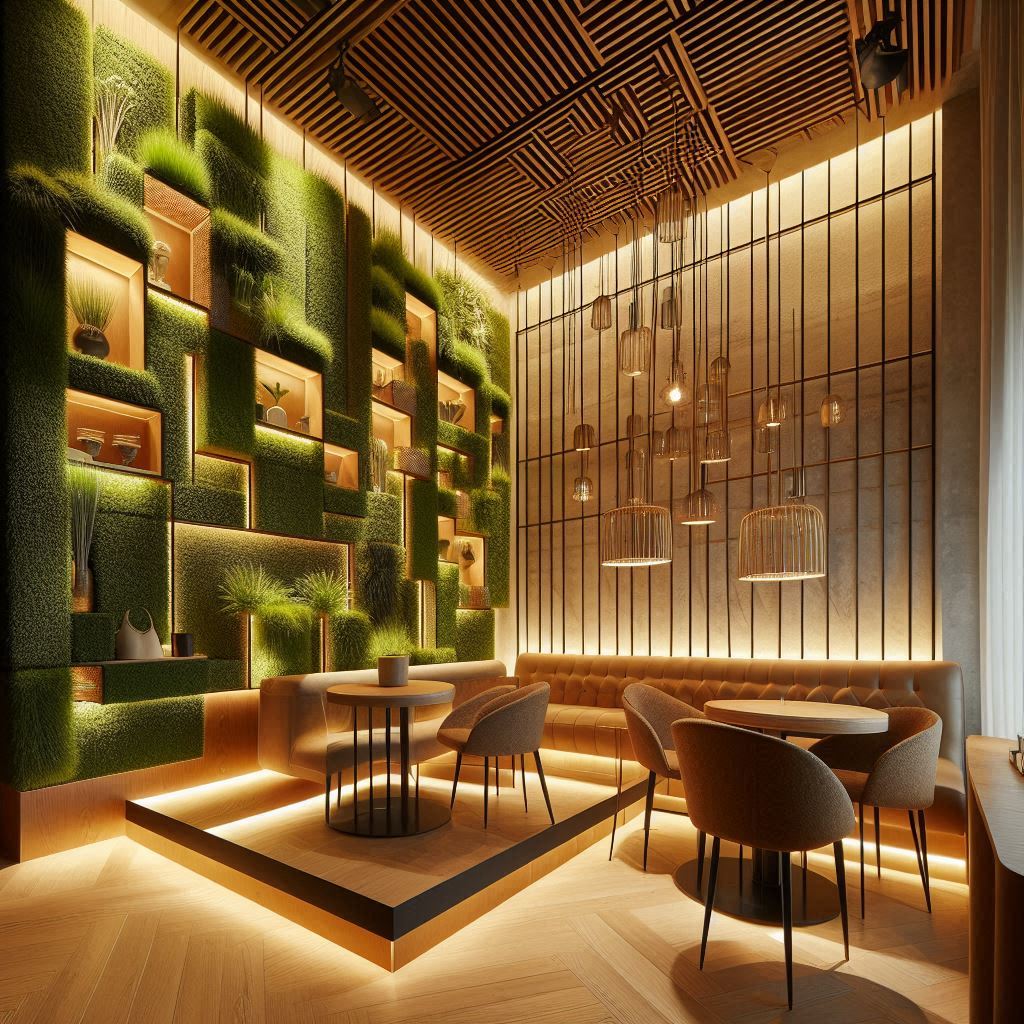 Interior Design Grass Wall.