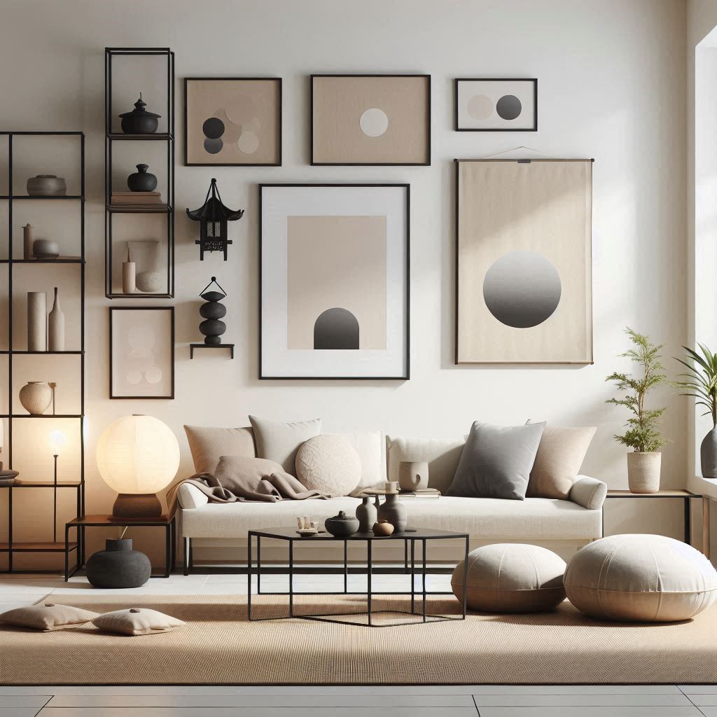 Minimalist Zen Interior Design. Organized Space