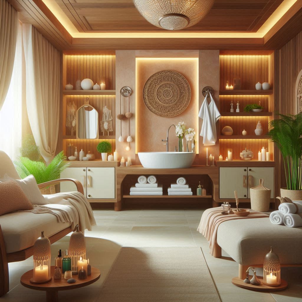 Spa Interior Design Ideas. use soft colors. 