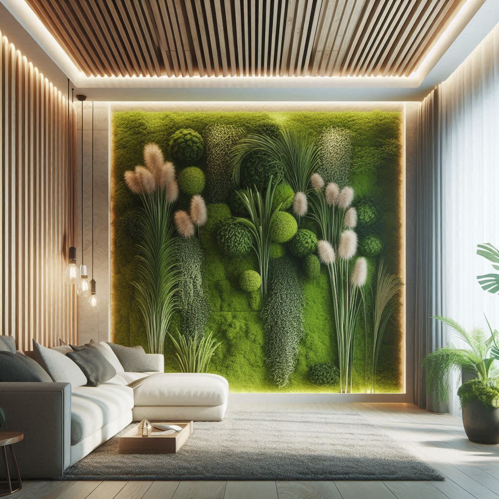 Design Grass Wall. Vertical Garden