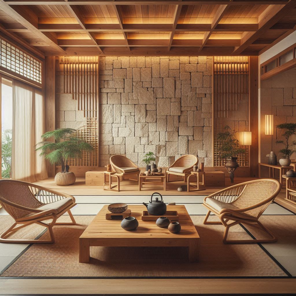 Zen Japanese Interior Design. soft lighting