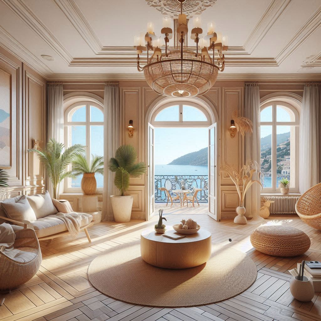 Interior Design French Riviera. Sandy Beige