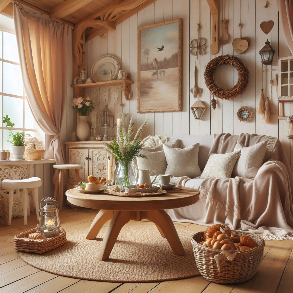 Country Romance Interior Design. Soft, Warm Colors